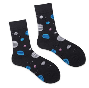 SF667 Navy Blue Outer Space Socks - Iris Fashion Jewelry