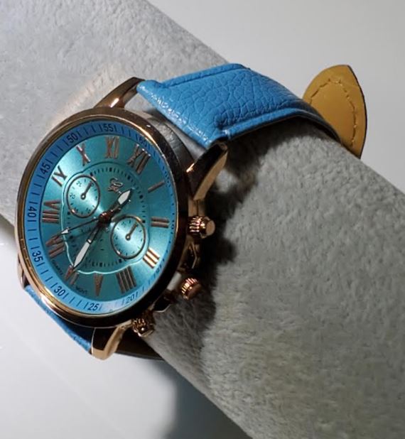 W575 Fashion Blue Rose Gold Quartz Watch - Iris Fashion Jewelry