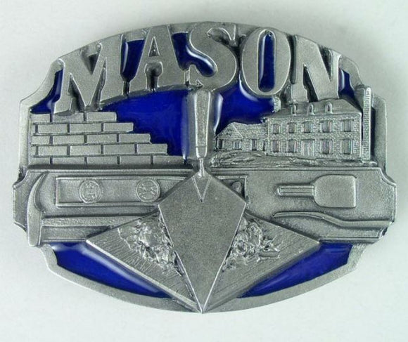 BU241 Mason Worker Belt Buckle - Iris Fashion Jewelry