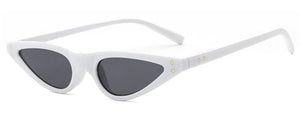 S387 White Frame Cat Eye Sunglasses - Iris Fashion Jewelry