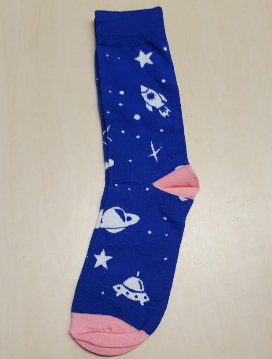 SF33 Royal Blue Outer Space Socks - Iris Fashion Jewelry