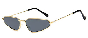 S09 Gold Metal Frame Black Lens Sunglasses - Iris Fashion Jewelry