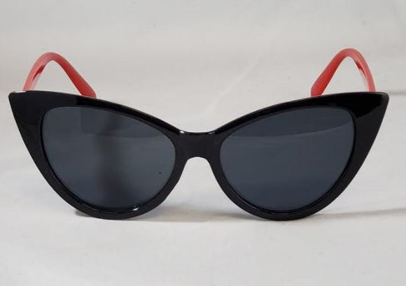 S163 Black & Red Frame Fashion Sunglasses - Iris Fashion Jewelry