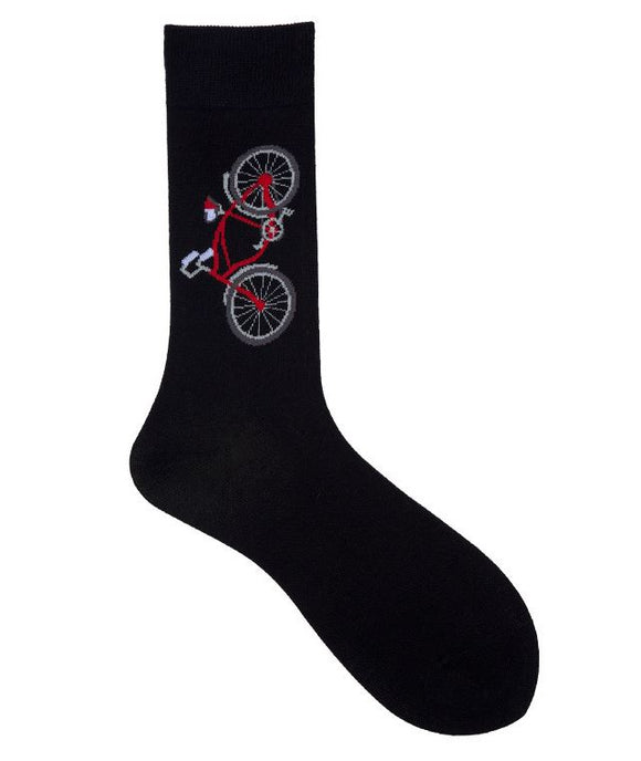 SF770 Black Red Bicycle Socks - Iris Fashion Jewelry