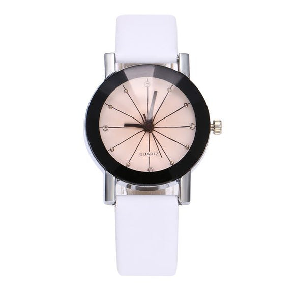 W287 White Band Oxford Collection Quartz Women's Watch - Iris Fashion Jewelry