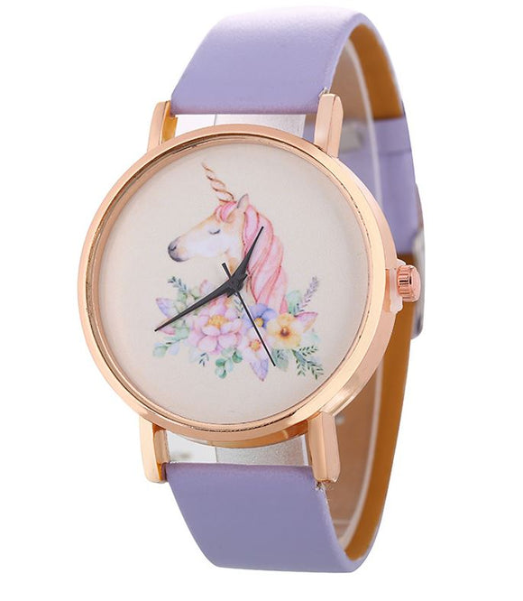 W497 Lilac Unicorn Collection Quartz Watch - Iris Fashion Jewelry