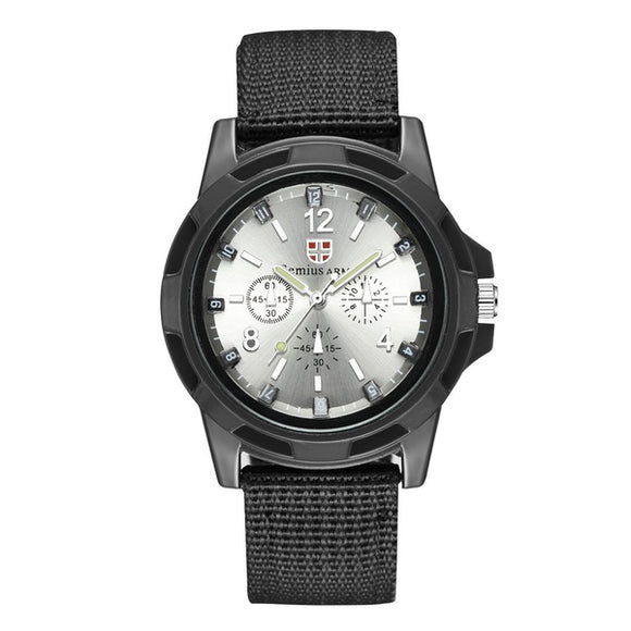 W43 Black Band Tactical Collection Quartz Watch - Iris Fashion Jewelry
