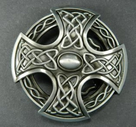 BU202 Celtic Cross Belt Buckle - Iris Fashion Jewelry