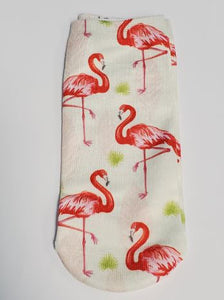 SF715 Beige Pink Flamingo Socks - Iris Fashion Jewelry