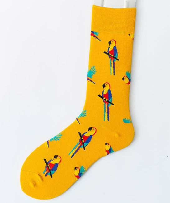 SF660 Yellow Parrot Socks - Iris Fashion Jewelry