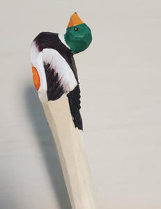 V76 Mallard Duck Wood Pen - Iris Fashion Jewelry