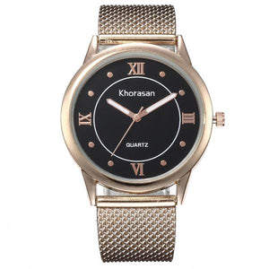 W02 Rose Gold Broadville Collection Quartz Watch - Iris Fashion Jewelry