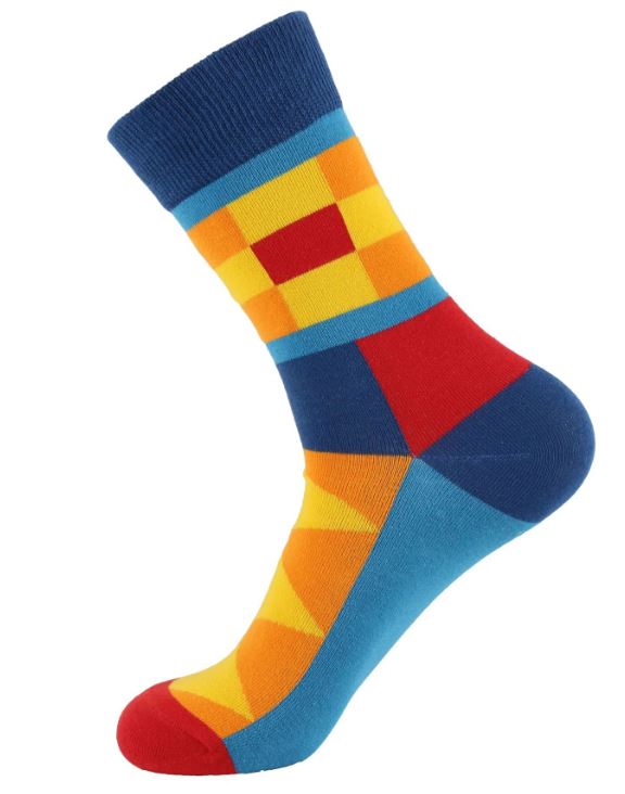 SF909 Colorful Assorted Shapes Socks - Iris Fashion Jewelry