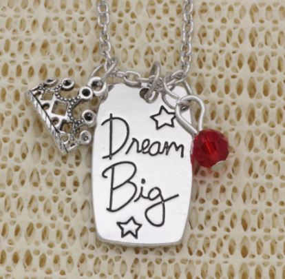 N1706 Silver Dream Big Charm Necklace with FREE Earrings - Iris Fashion Jewelry