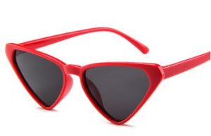 S349 Red Frame Triangle Sunglasses - Iris Fashion Jewelry