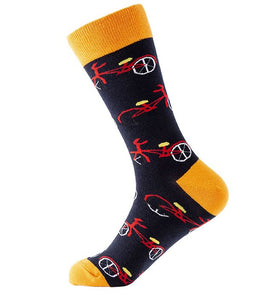 SF522 Black Red Bicycle Socks - Iris Fashion Jewelry