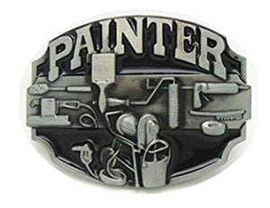 BU169 Painter Belt Buckle - Iris Fashion Jewelry