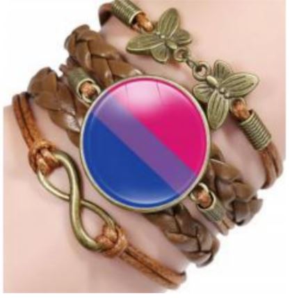 B1004 Pink Purple Blue Butterfly Infinity Leather Layered Bracelet - Iris Fashion Jewelry