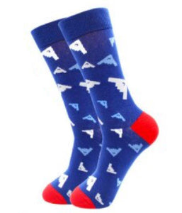 SF229 Blue Aircraft Socks - Iris Fashion Jewelry