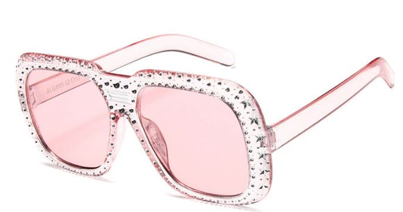 S357 Peach Pink Shining Collection Sunglasses - Iris Fashion Jewelry