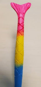 V91 Multi Color Mermaid Tail Wood Pen - Iris Fashion Jewelry