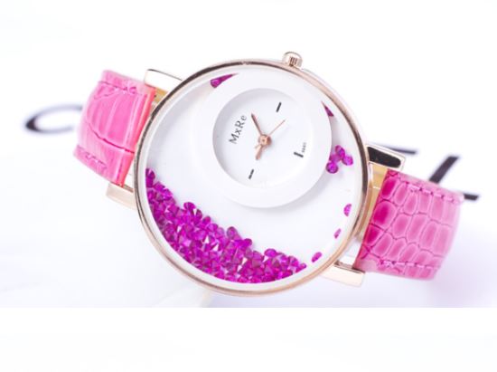 W65 Hot Pink Confetti Collection Quartz Watch - Iris Fashion Jewelry