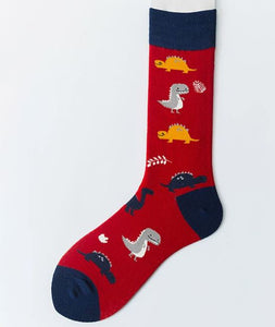 SF816 Red Assorted Dinosaurs Socks - Iris Fashion Jewelry