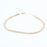 N1229 Gold V Shape Choker Necklace FREE Earrings - Iris Fashion Jewelry