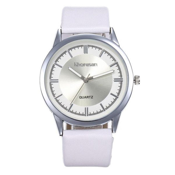 W241 Silver White Band Quartz Watch - Iris Fashion Jewelry