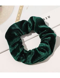 H480 Green Velvet Hair Scrunchie - Iris Fashion Jewelry