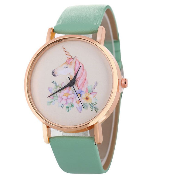 W492 Teal Green Unicorn Collection Quartz Watch - Iris Fashion Jewelry