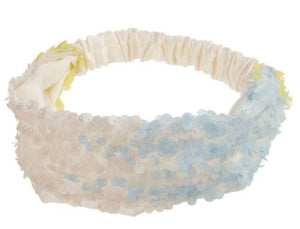 H352 Pink Blue & Yellow Sequin Head Band for Adults - Iris Fashion Jewelry