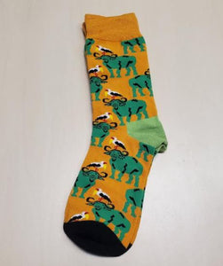 SF1140 Golden Yellow Ram Socks - Iris Fashion Jewelry