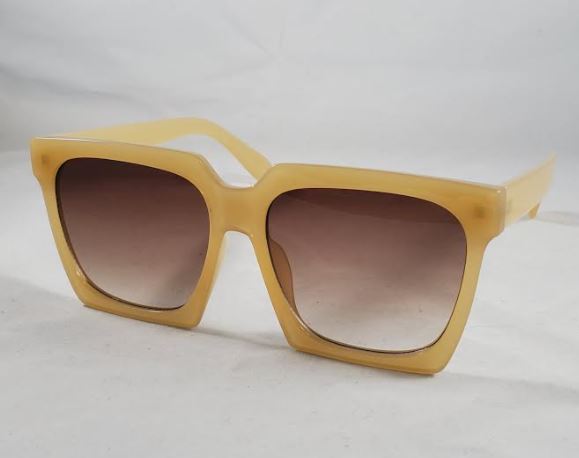 S37 Beige Frame Fashion Sunglasses - Iris Fashion Jewelry
