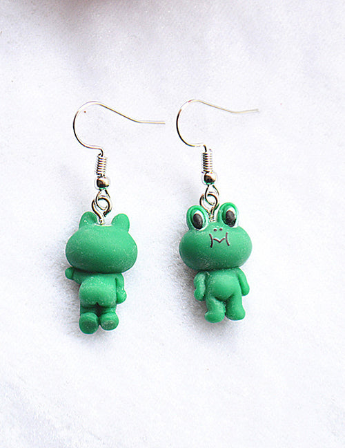 L96 Cute Green Frog Earrings - Iris Fashion Jewelry