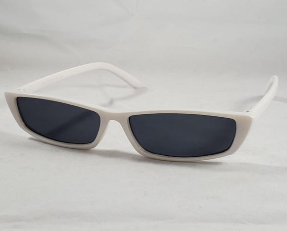 S51 White Thin Frame Fashion Sunglasses - Iris Fashion Jewelry