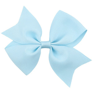 H824 Small Light Blue Bow Hair Clip - Iris Fashion Jewelry