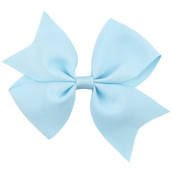 H824 Small Light Blue Bow Hair Clip - Iris Fashion Jewelry