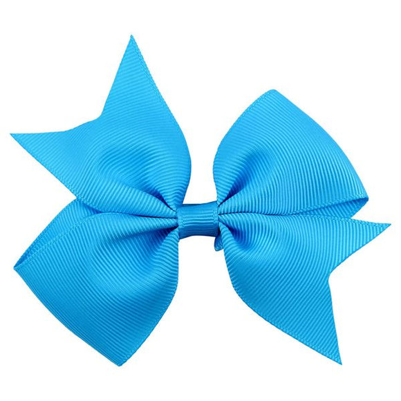 H822 Small Fashion Blue Bow Hair Clip - Iris Fashion Jewelry