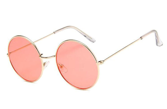 S430 Gold Metal Frame Red Lens Fashion Sunglasses - Iris Fashion Jewelry