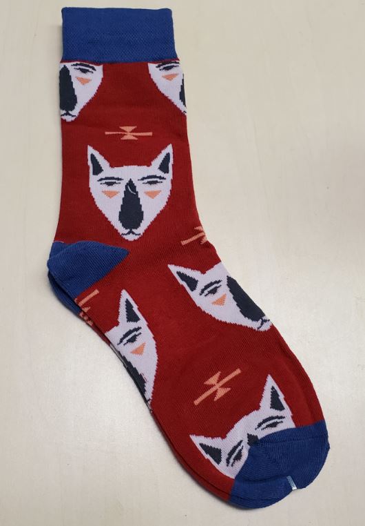 *SF551 Red Cats Socks - Iris Fashion Jewelry