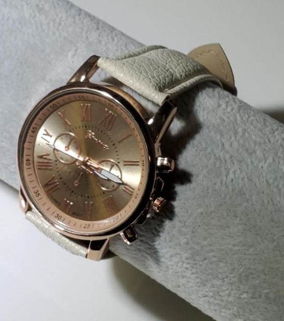 W574 Ivory Rose Gold Quartz Watch - Iris Fashion Jewelry