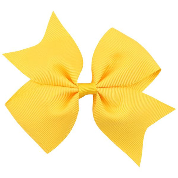 H817 Small Yellow Bow Hair Clip - Iris Fashion Jewelry