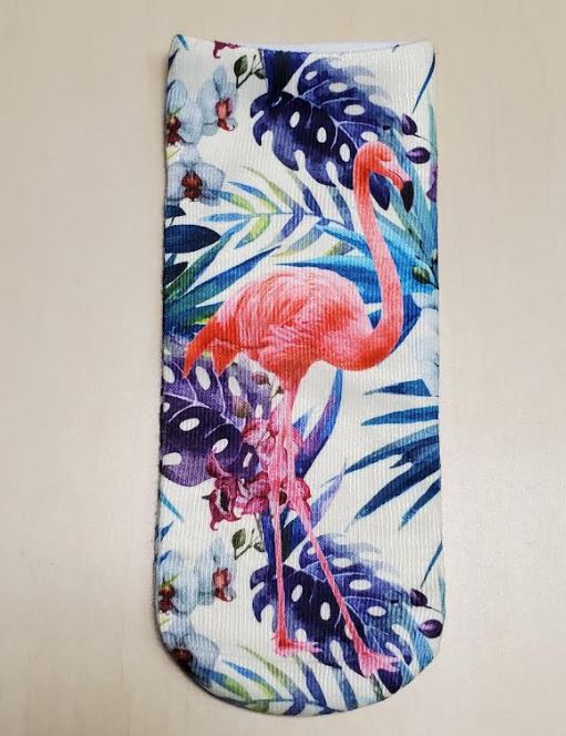 SF1018 Bold Palmetto Flamingo Socks - Iris Fashion Jewelry