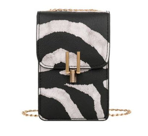 PB96 Zebra Print Messenger Shoulder Bag - Iris Fashion Jewelry