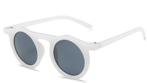 S467 White Frame Round Lens Sunglasses - Iris Fashion Jewelry