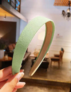 H487 Mint Green Fabric Covered Head Band - Iris Fashion Jewelry