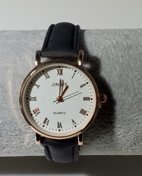 W576 Black Band Quartz Watch - Iris Fashion Jewelry