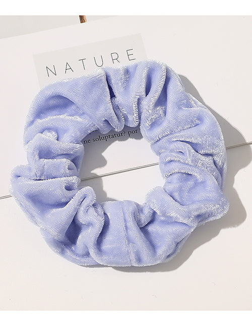 H457 Lilac Velvet Hair Scrunchie - Iris Fashion Jewelry