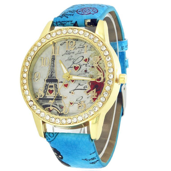 W477 Light Blue Paris Collection Quartz Watch - Iris Fashion Jewelry